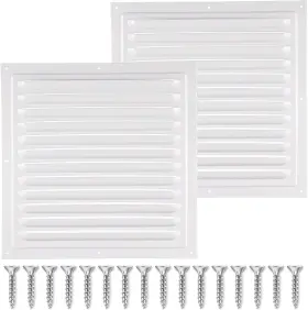 Safavieh 313109438439 Aluminum Gable Vents With Screen Mesh For Attic And Garage 10x10 Inch 2 Pack