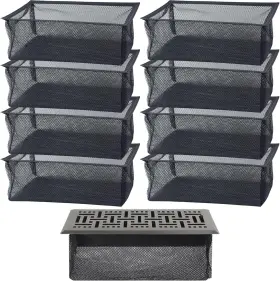 Frt001 Sankoyo 8 Pcs Floor Register Cover Trap Vent Filters For Registers 4x10