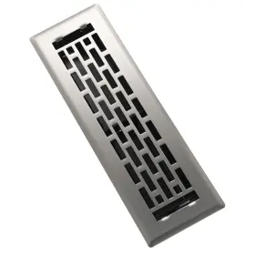 Sc-rv-bn-210-sn Sanycasa Floor Register 2x10 Inches Heavy Duty Walkable Steel Vents Ease Adjust Air