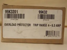 99k3201 Schneider Electric 99k32 Motor Overload Protector Range 4-6.3 Amp
