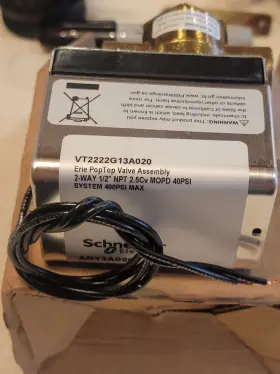 Vt2222g13a020 Schneider Electric Erie 24vac 1/2 Inch Npt 2.5cv Valve Assembly #2