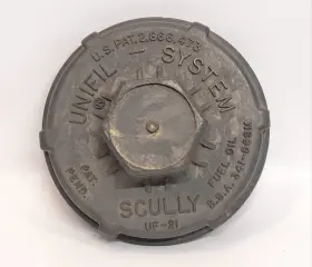341-56sm Scully Uf-21 Vintage Unifil System All Weather Fuel Oil Cap Lid B.s.a. #3