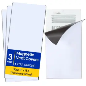 Swth-mvc01-8x155-wr2 Seatern Magnetic Vent Covers Extra Strong Magnets 8 Inch X 15.5 3 Pack Ultra Thick 60mil