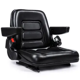 Yha001 Seatin Universal Forklift Seat Tractor With Micro Switch Armrest And Safety Bel