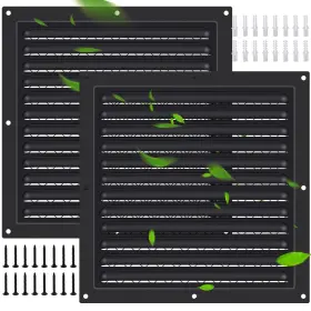 Hsn0009 Sel Natural 2 Pcs Aluminum Attic Vent 10 Inch X Shed Vents Gable For Houses Wall Ve