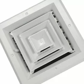4mjj5 Select Ceiling Grille Ac Heat Square Diffuser White Aluminum 6 Inch Duct Size Cover Vent #2
