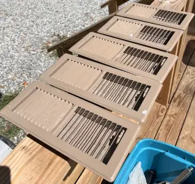 Pt230985 Select Floor Register Vent Duct Cover Steel Metal Grille Air Ac Brown