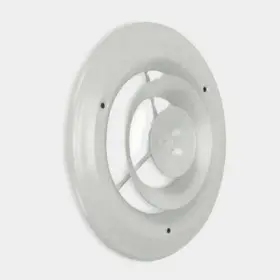 4jrk8 Select Round Ceiling Diffuser White Steel 6 Inch Duct Size Cover Cool Air Vent Ac Heat #2