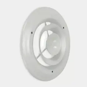 4jrk9 Select Round Ceiling Diffuser 10-1/2 Inch Grille 8 Duct Size Air Vent Cover White Steel #3