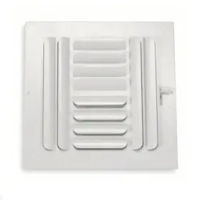 4mjl1 Select Square Air Register Grille 8 Inch X Duct Size 4-way Adjustable Wall Ceiling Ac #3