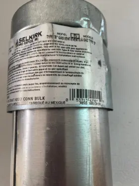 Selkirk 103240 3 Inch Draft Hood Connector Type B Gas Vent 103240/3rv-dh