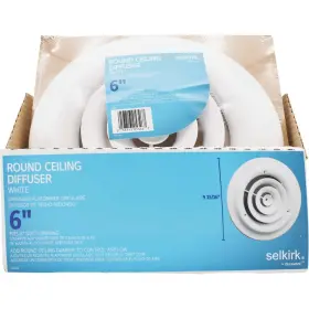 1500w6r Selkirk 6 Inch Round Ceiling Diffuser 053713053467 Steel #2