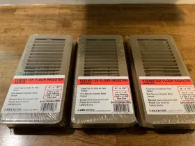 4151004br Selkirk Perimeter Floor Register- 3 - Brown 10 Inch X 4 -stamped Steel Construction