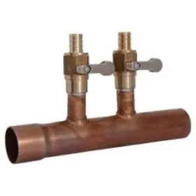 Sharkbite 697285503700 Copper 1-in Sweat X 1/2-in Crimp 2-outlet
