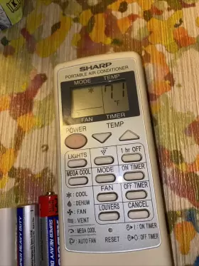 Crmc-a705jbez Sharp Crmc-a663jbez Original Working Remote For Portable Air Conditioner #2