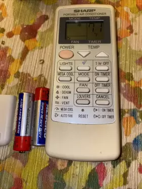 Crmc-a705jbez Sharp Crmc-a663jbez Original Working Remote For Portable Air Conditioner #3