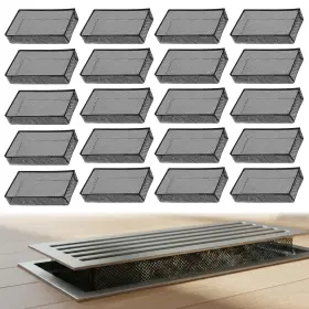 Baoimmt8 Shenliu 726727 1 20pcs 4 X 10 Inch Floor Register Cover Trap Air Vent Black