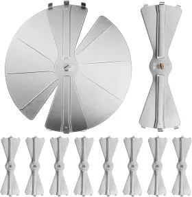 Ri-shimeyao-2056 Shimeyao 10 Pcs Radial Air Dampers Inch Galvanized Steel Control Your Airflow On Drop Ceili