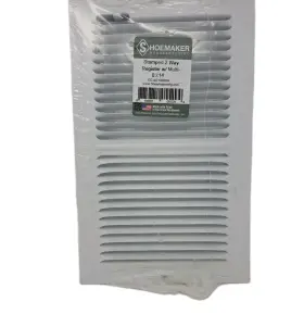 Shoemaker 884881055294 8 X 14 Stamped 2-way Ceiling Air Vent White Grille-register