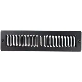 Shoemaker Manufacturing 884881888007 Black 2x12 Premium Toe Space Grille All Steel Heavy Duty Kick