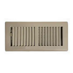 Sierra Grates 850042081587 Precision Flow 4 Inch X 12 Steel Floor Register - 2 Way Louvered Design Desert Br