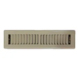 Sierra Grates 850055240056 Precision Flow 2 Inch X 10 Steel Floor Register - Way Louvered Design Desert Br