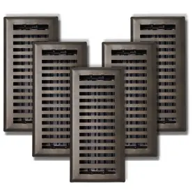 Ctp410-brz-5 Sierra Grates 4 Inch X 10 Contemporary Design Floor Register In Metallic Bronze Finish Case O