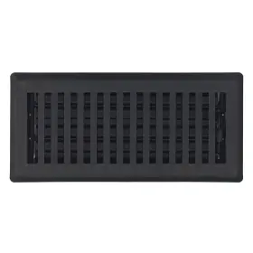 Ctp412-blk Sierra Grates Precision Flow 4 Inch X12 Steel Floor Register - Contemporary Design Textured Bla