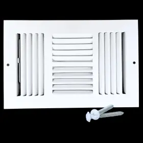 Fwc610-wht Sierra Grates 10 X 6 Inch Duct Opening White Air Vent Cover For Wall Or Ceiling Four-way