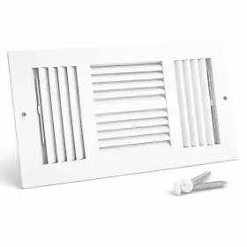 Fwc614-wht Sierra Grates 14 X 6 Inch Duct Opening White Air Vent Cover For Wall Or Ceiling Four-way