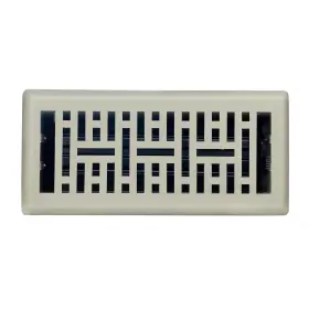 Mtr414-stn Sierra Grates Precision Flow 4 Inch X14 Steel Floor Register - Metro Design Satin Nickel Finis