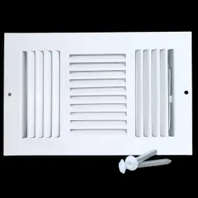 Thc612-wht Sierra Grates 12 X 6 Inch Duct Opening White Three-way Glacier