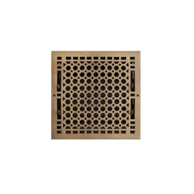 327375 Signature Hardware Honeycomb Brass Wall Register - 12 Inch X Brand New