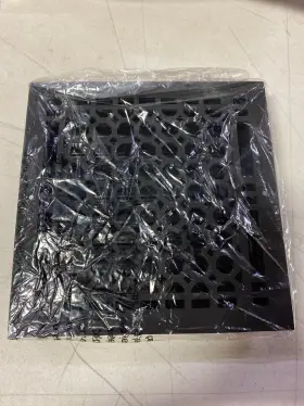 327459 Signature Hardware Cast Iron Honeycomb Wall Register 8 Inch X8 - Black