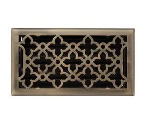 445773 Signature Hardware Ballas Steel Wall Register - 6 Inch X 10 Antique Brass