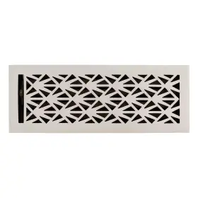 Sh482026 Signature Hardware Alexey Brass Floor/wall Register - Brushed Nickel 4 Inch X 12