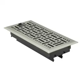Skyshalo 313037579525 4 X 10 Inch Floor Registers Hvac Heavy-duty Walkable Iron Vents 2-pack Ve