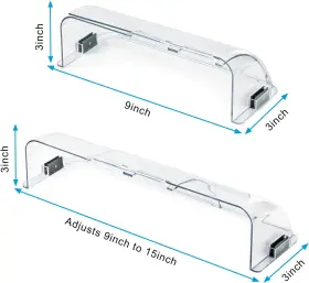 Smgsp202304181 Smgsp 5 Pack Clear Adjustable Air Vent Deflector For Vents Magnetic Heat And Defl #2