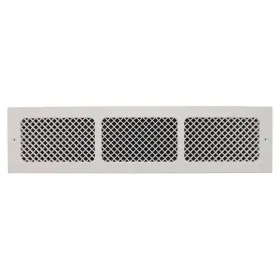 Smi Ventilation Products 313110346327 Return Air Vent Grille White 8 X 32 Inch Victorian Wall Mount Polymer Decorative