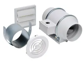 Td-100 Soler And Palau 812482010435 Kit-td100 White In-line Fan Kit