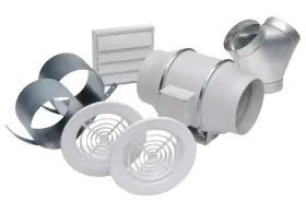 Td-150 Soler And Palau 812482010466 Kit-td150-dv White Dual-vent In-line Fan Kit