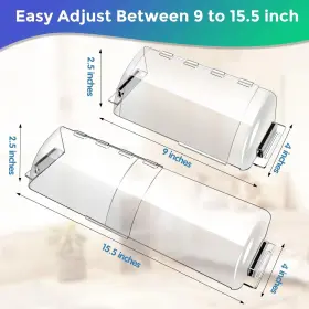 Soul Link 744110229028 2 Pack Adjustable Air Vent Deflector - 9 Inch To 15.5 Magnetic Floor Covers #2