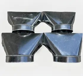 24r4148 Southwark Metal Lot Of 4 Galvanized Angled Register Boot X 14 8 Duct Work Hvac Usa