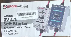 Rv30a Sponiwelly Soft Start Kit For Rv Air Conditioner Display Real-time Power Easily Silver