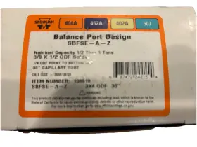 108618 Sporlan Parker Sbfse-a-z 3/8 X 1/2 Odf Thermal Expansion Valve With 30 Capi