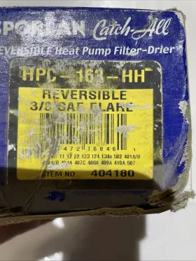 Hpc-163-hh Sporlan 404180 Filter-drier 3/8 Sae Reversible Heat Pump Catch-all