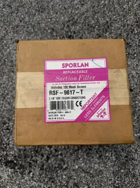 Rsf-9617-t Sporlan With Screen 2-1/8 Inch Suction Line Replaceable Element Shell New