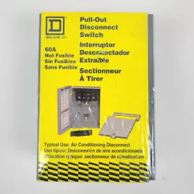 Ufp222r Squared 60a Non-fused 240v Nema 3r A/c Pull Disconnect Switch New