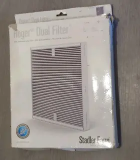 12.8x Stadler Form 630850300970 Roger Dual Filter Hepa Activated Carbon 10.8 X 1.9 Clean Air