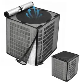 Startwo 36-bk 2 In 1 Full Mesh Air Conditioner Covers For 36 Inch L X W 40 H Black
